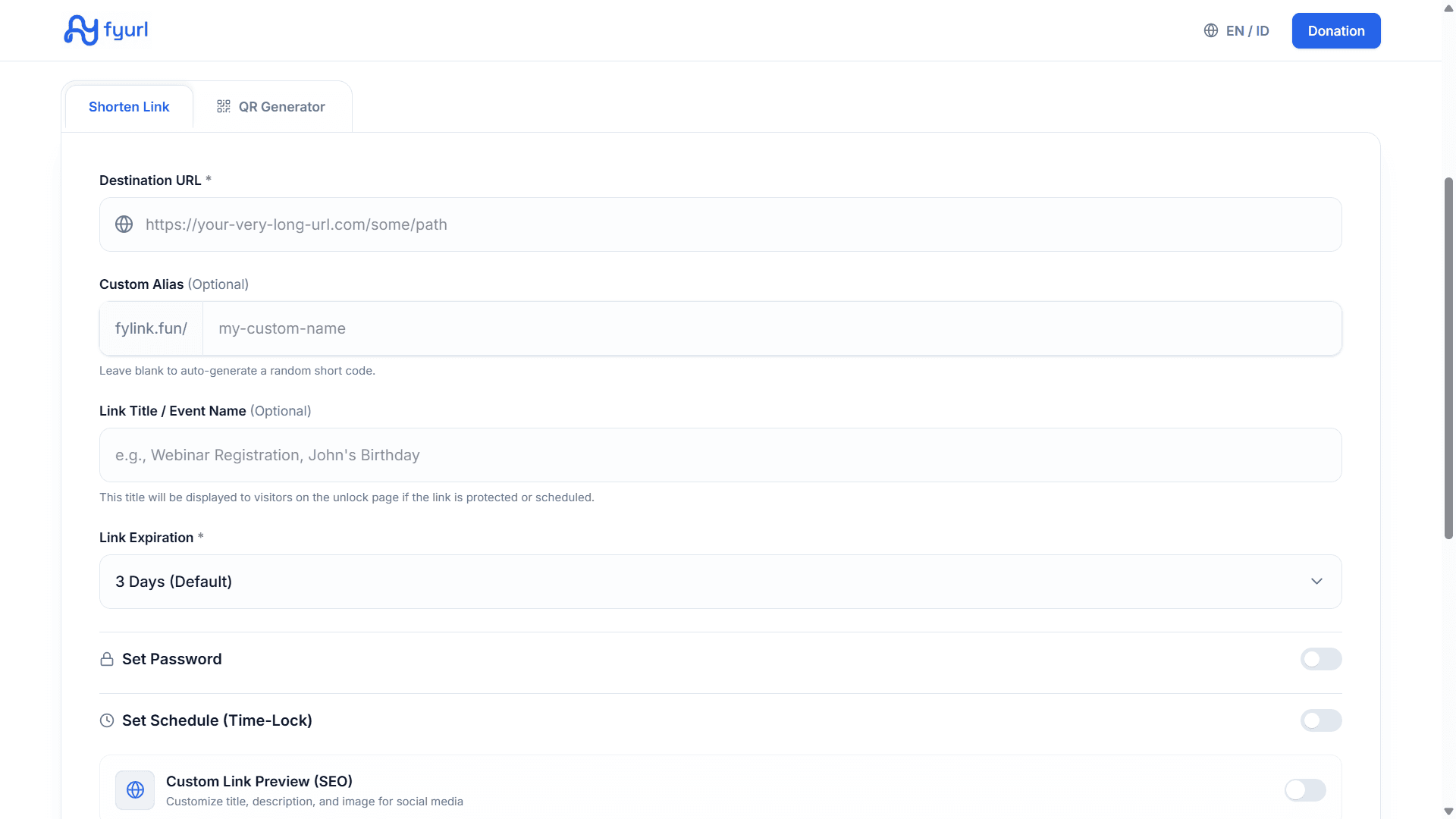 Fyurl preview